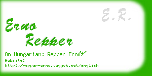 erno repper business card